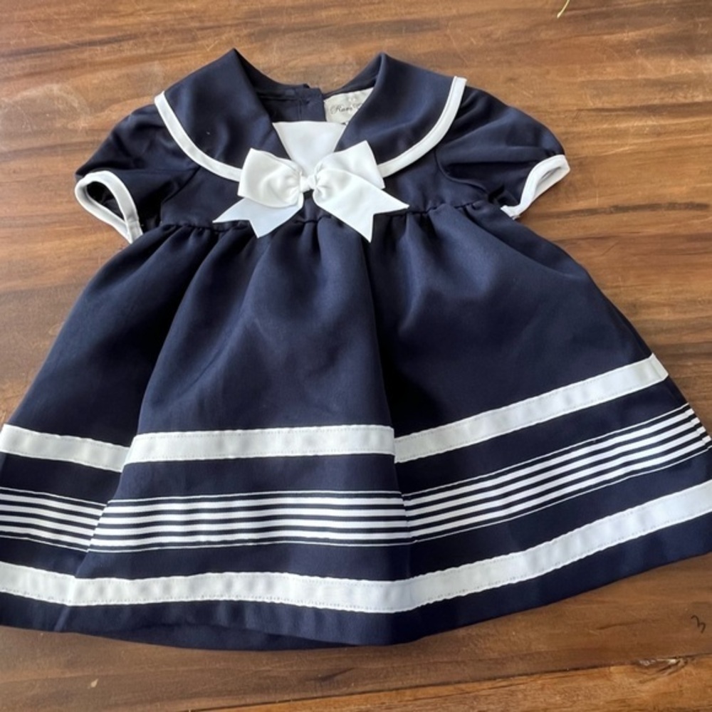 Rare Editions Navy and White Formal Dress